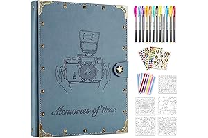 ZeeYuan Leather Scrapbook Album 60 Pages Love Memory Photo Album