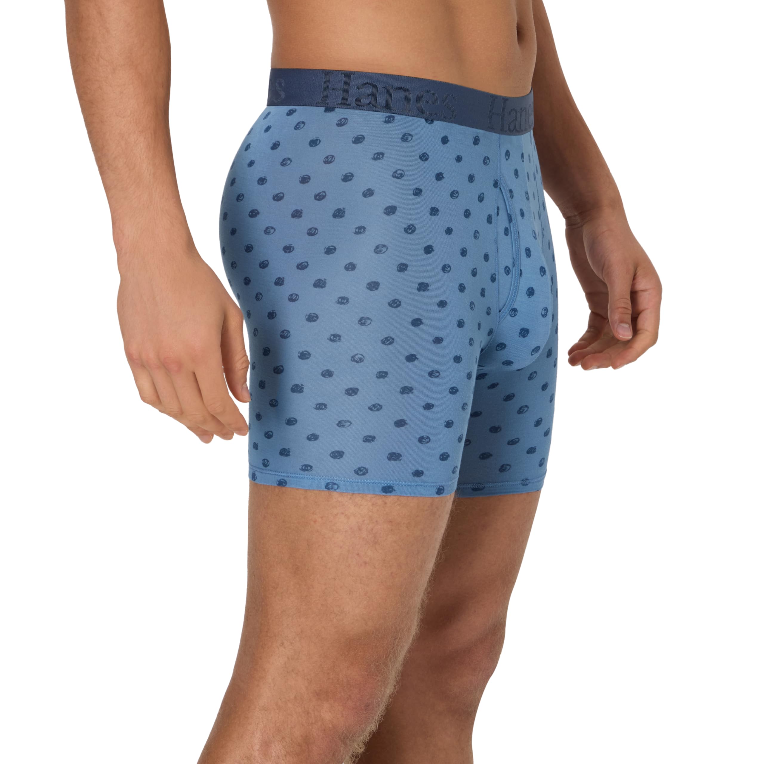 Hanes Originals Supersoft Boxer Briefs, Viscose from Bamboo Men's Underwear, Solids & Prints, 3-Pack Boxeur ajusté Homme (Lot de 3)