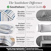 Vista 141 de Southshore Fine Living, Inc. Juego de edredón de tamaño King de gran tamaño, colcha de lavanda King/California con 2 fundas de almohada a juego