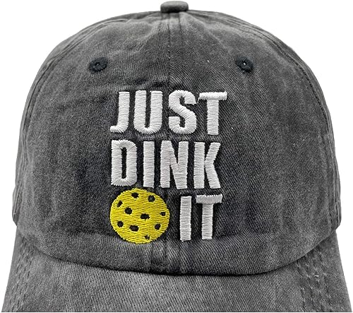 Vista 3 de NVJUI JUFOPL Men's Embroidered Pickleball Hat, Washed Denim Vintage Baseball Cap