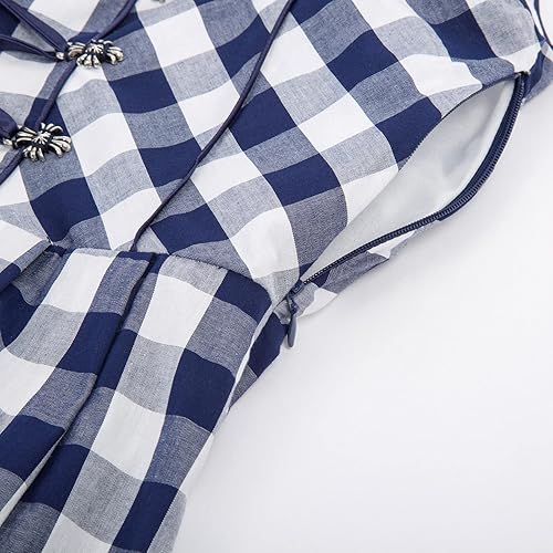 Miniatura 6 de JASAMBAC - Disfraz de Dirndl alemán para mujer, 3 piezas para Oktoberfest Carnaval