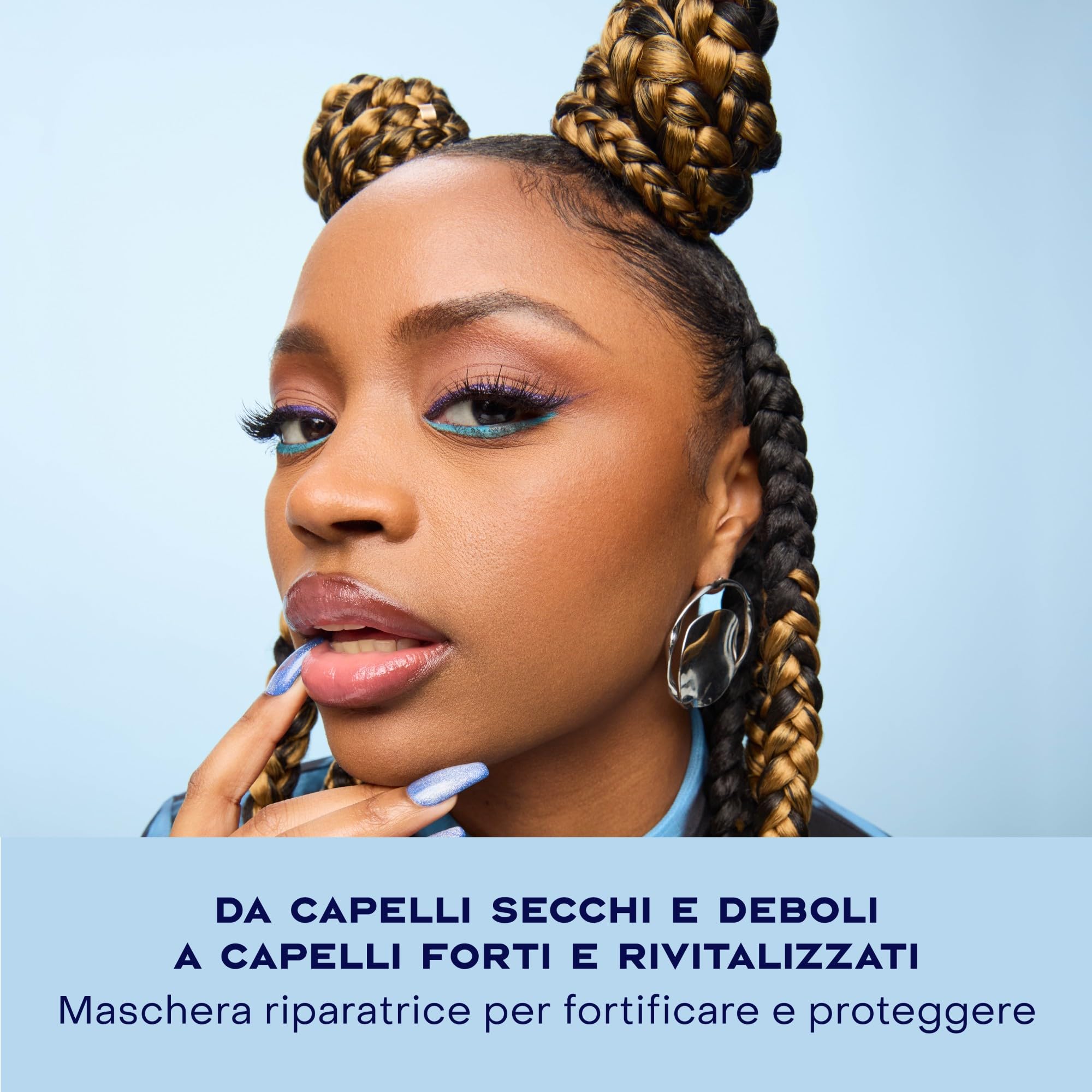 SheaMoisture Maschera Hydrate & Repair Protein Power, Per Capelli Ricci Secchi e Danneggiati, Capelli più Forti, Rottura Ridotta, Con Miele di Manuka, Yogurt, Proteine e Burro di Karité, 355ml
