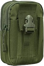 OLAHRAGA Multipurpose Nylon Waist Bag for Outdoor with Phone Pocket for Tracking as Pouch (Beige)