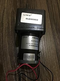Davitu DC Motor - 60JB150G08 Deceleration DC Motor LINIX Motor DC Gear Motor 45ZY24-25/60JB30G0832 60JB75G08 60JB100G08 60JB120G08 DC24V - (Speed(RPM): 60JB20G0832, Voltage(V): 45zy24-25)