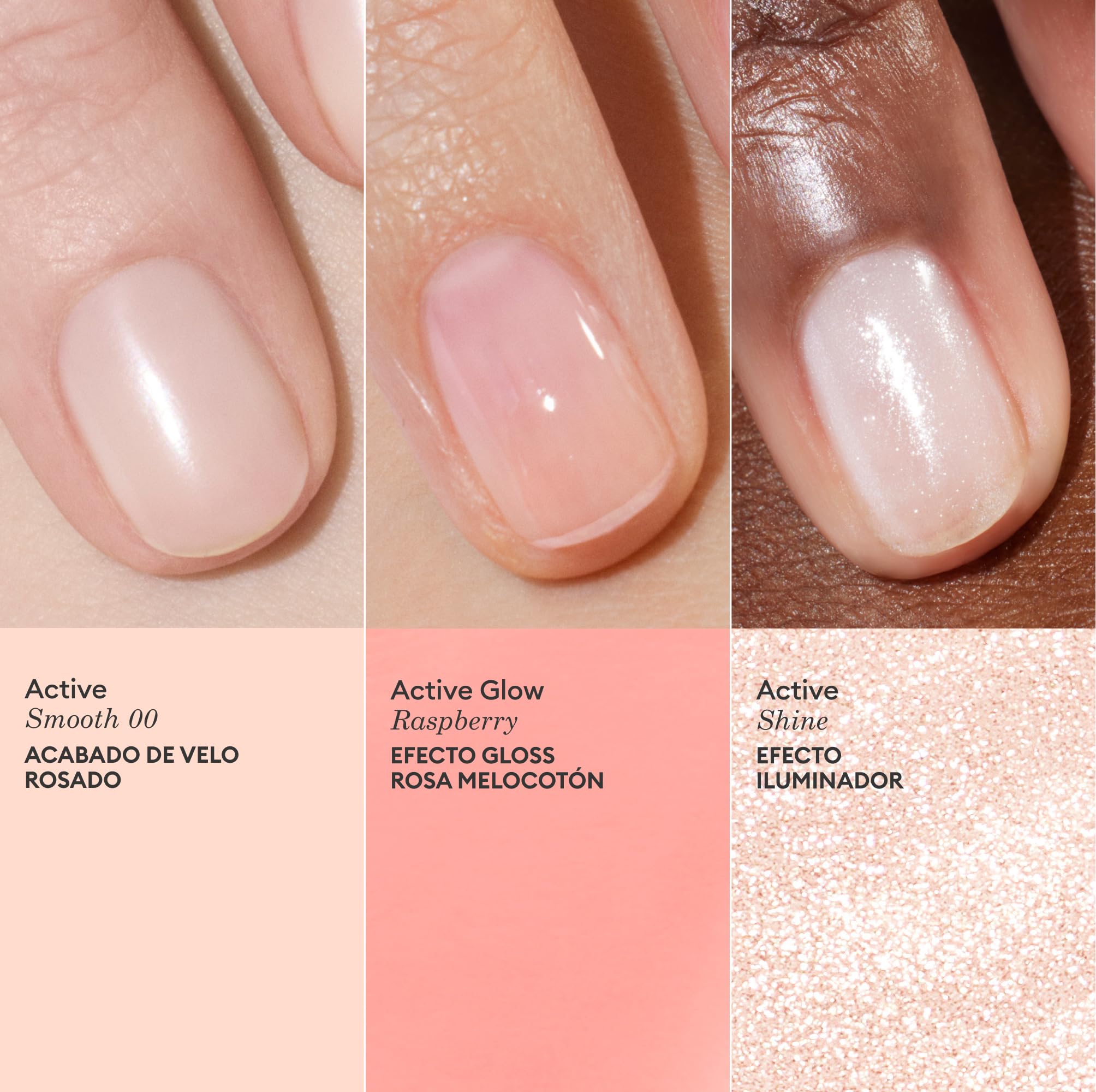 Manucurist Active Icons Trio Pintauñas Set : Esmaltes de Uñas Active con Smooth 00, Shine y Glow Raspberry - Fortalecedores de Uñas, Abrillantadores y Cuidado - Regalo Mujer