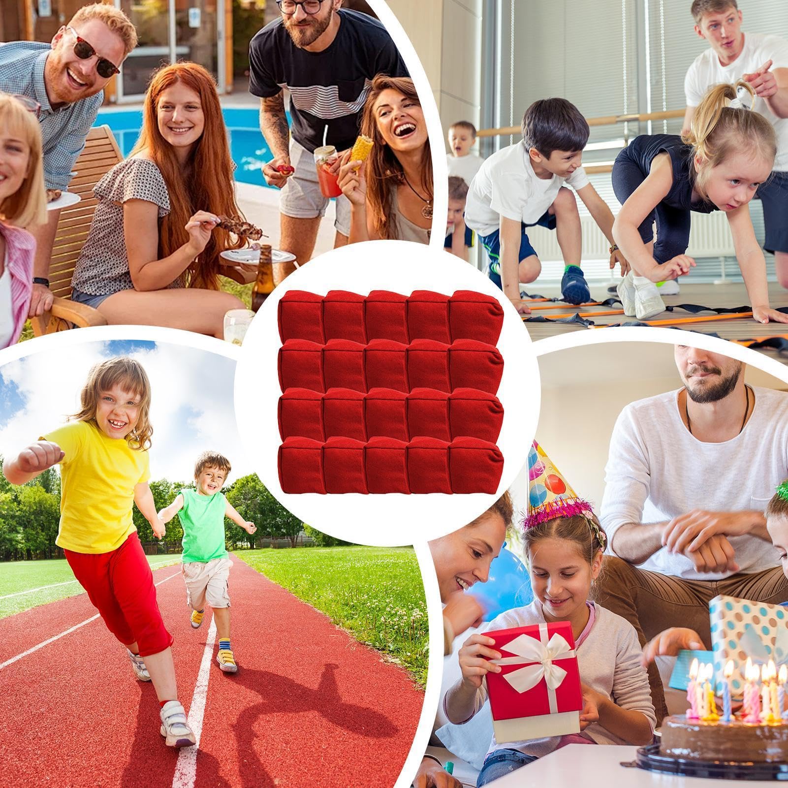 Bolsas de Frijoles de Lanzamiento de Coloridos, Juego de Lanzamiento | Conjunto de Bolsas de Frijoles - Juego de, Bolsas de Cuadros Deportivos, Conjunto de para, niños, niñas y adultos