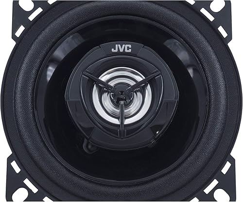 Miniatura 2 de JVC CS-DR421 - Altavoces para automóvil de 4 pulgadas, 220 vatios de potencia, 110 vatios cada uno, coaxial de 2 vías, construido resistente,