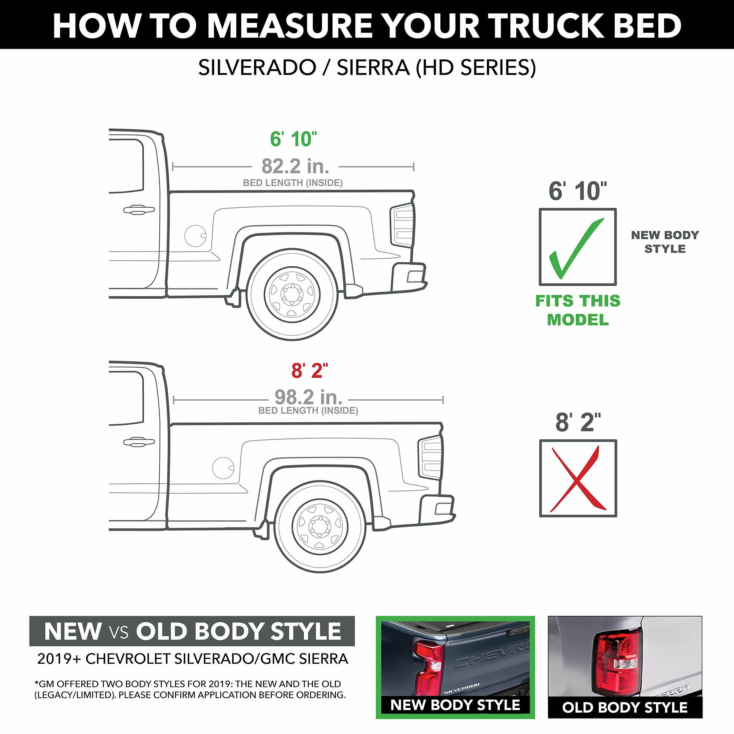 Extang Trifecta Toolbox 2.0 miękki składany pokrowiec na łóżko ciężarówki | 93653 | pasuje do Chevy/GMC Silverado/Sierra, 2020 2500HD/3500HD (bez fabrycznych bocznych pudełek do przechowywania) 6