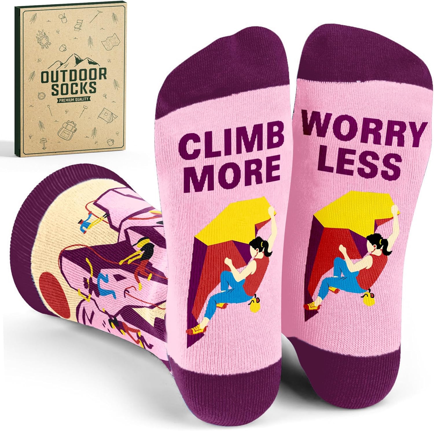 Rock Climbing Gifts – Innovative Rock Climbing Socks, Ideal Gift for Climbers, Unique Gifts for Men, Enhancing Climb Experience