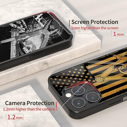 Miniatura 3 de Fundas personalizadas con nombre masónico regalo de mampostería para hombres iPhone 6 7 8 11 12 13 14 Pro Max Plus Mini Xr Xs SE Samsung S9 S10 S20