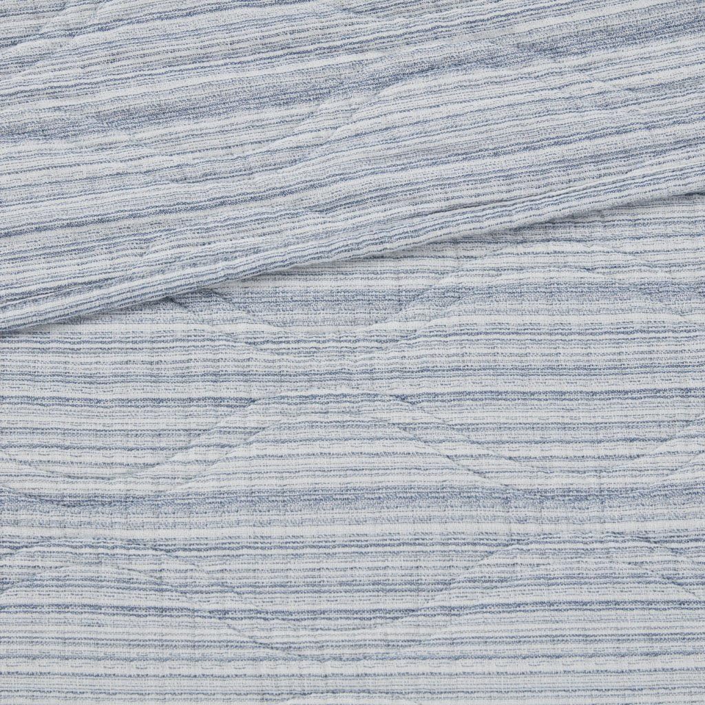 Harbor House Cotton Quilt Set-Modern Luxury Stitching Design All Season, Lightweight Coverlet Bedspread Bedding, Shams, King(108"x90"), Blue 3 Piece