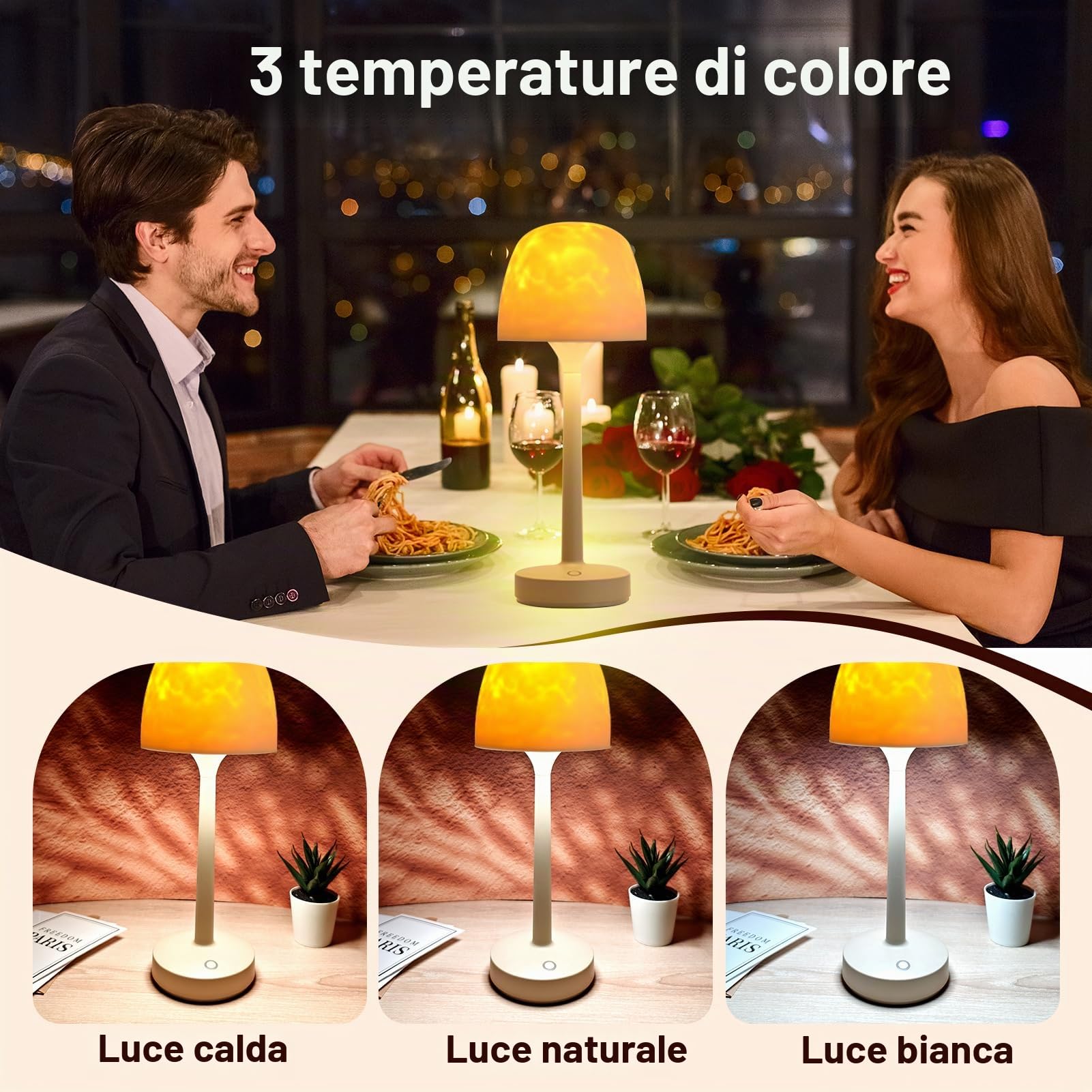PAIRIER Proiettore Galattico Onda Oceano 16 Colori con Telecomando | Luce Sensoriale, Luce Notturna Soffitto, Per Bambini, Per Camera da Letto