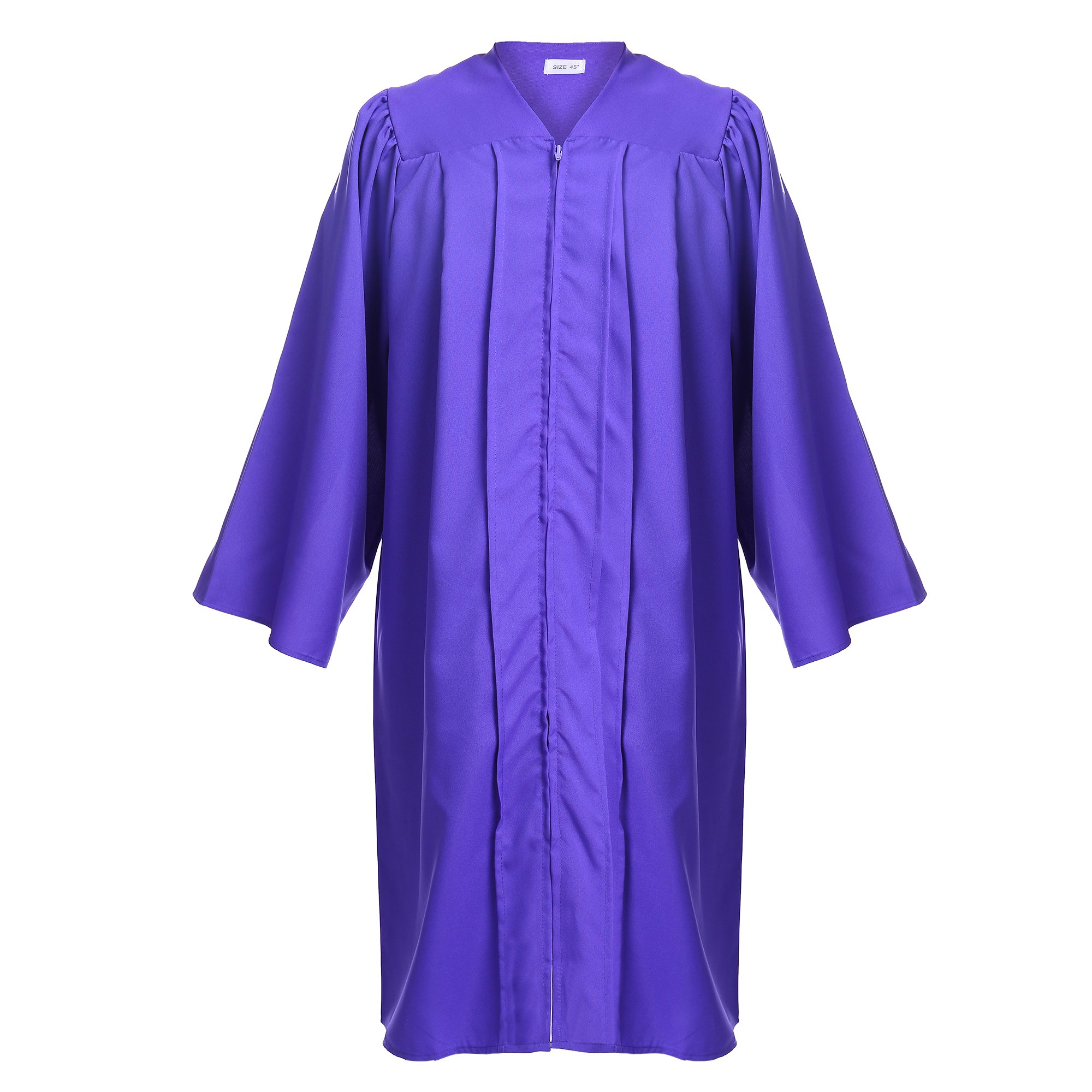 Newrara Unisex Purple Premium Matte Graduation Gown Only, 54Ff(5'9"-5'11")