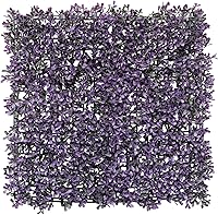 Vista 30 de E&K Panel de valla de plantas artificiales de 20 x 20 pulgadas, hojas sintéticas, césped, panel decorativo para interiores y exteriores