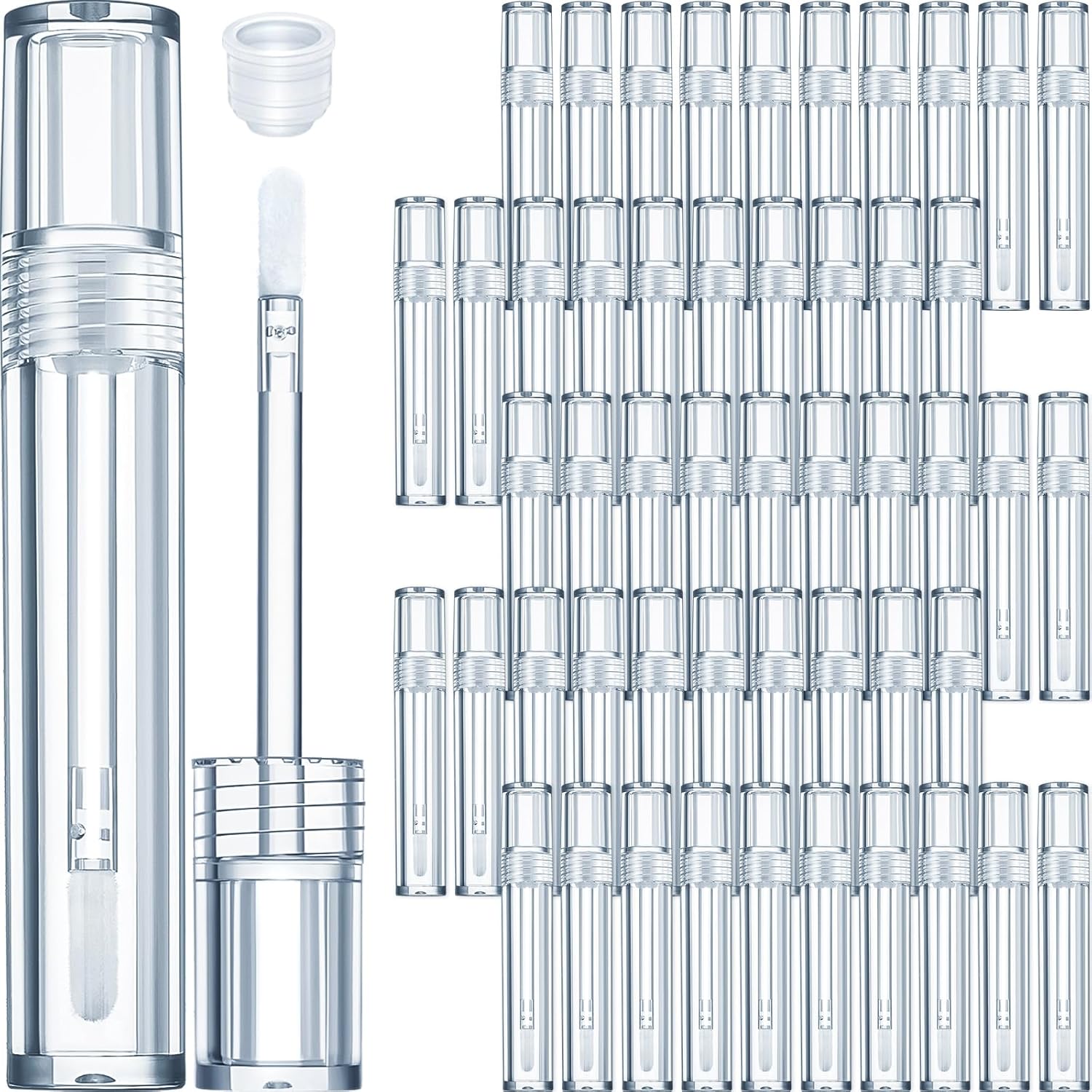 Hsei 100 Pcs Clear Lip Gloss Tubes 5 ml Empty Lip Gloss