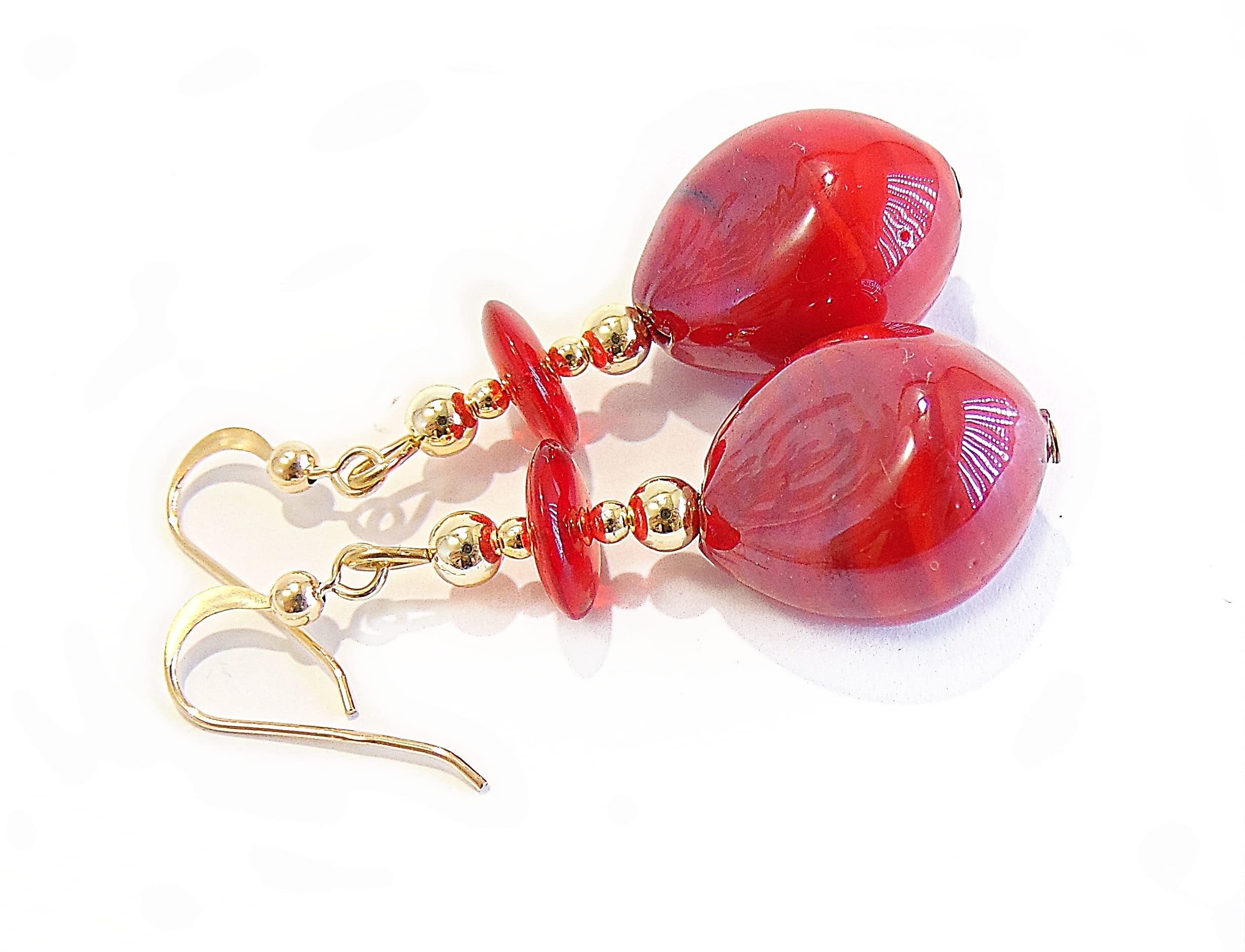Orecchini Magenta Antares in vetro di Murano argento e dintorni padova – Argento e dintorni concept store