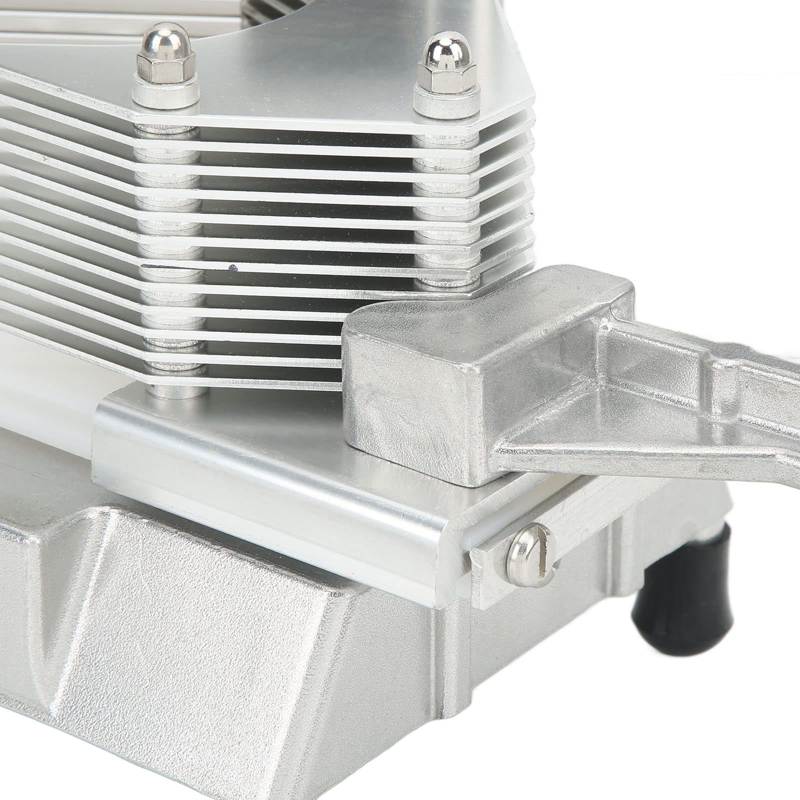Pommes-Frites-Schneider, Edelstahl-Kartoffelschneider mit Rutschfester Basis, Manueller Hebel-Gemüseschneider für Kartoffeln, Karotten, Gurken, Tomaten, Zwiebeln (Scheibendicke: 4,7 mm)