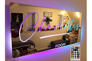 Personalized LED Custom Name Mirror: Illuminate Your Space with Style
