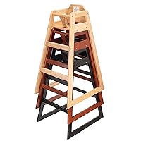 Vista 5 de Stager Direct, asiento listo para montar, silla alta de madera para restaurante, sillas altas para bebés, silla de alimentación duradera
