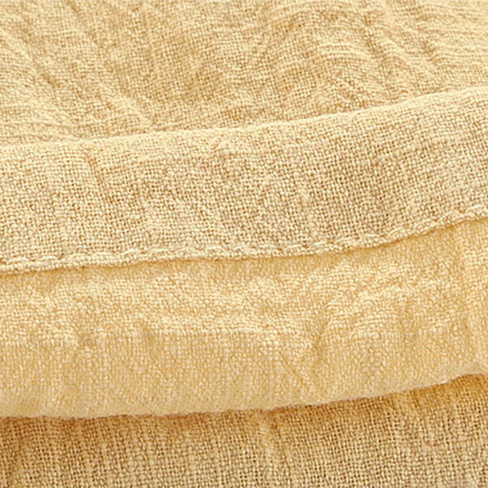 Confezione da 4 pantaloncini estivi in cotone e lino, con elastico in vita, casual, leggeri, per bambini e ragazzi