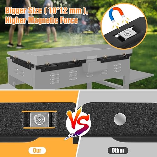 Miniatura 3 de Protectores de viento mejorados para parrilla Blackstone de 36 pulgadas, accesorios de parrilla Blackstone para parrilla Blackstone, protectores de