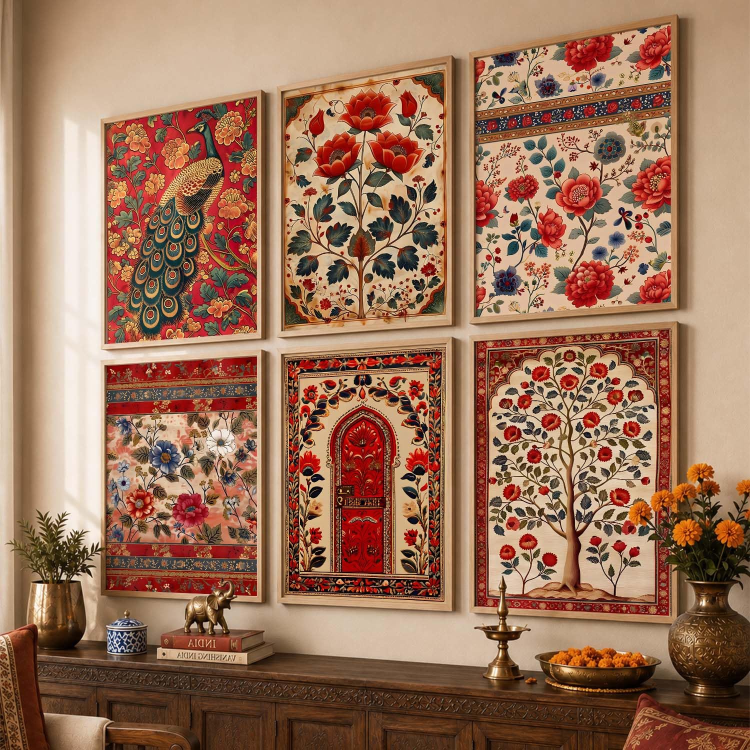 Madhubani Art Paintings - Indian Wall Decor -4