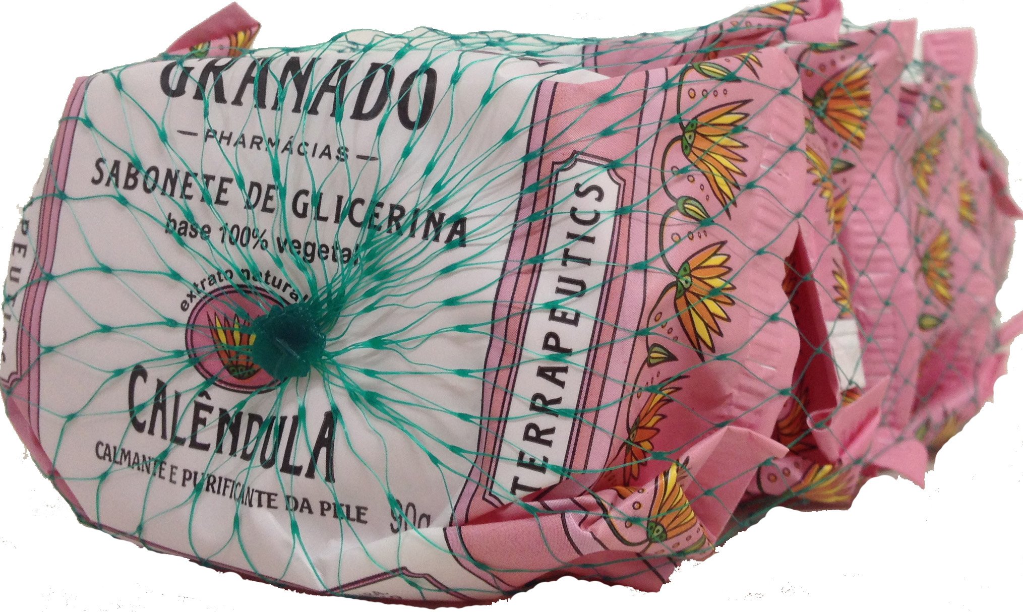 Linha Terrapeutics Granado - Sabonete em Barra Calendula (6 x 90 Gr) - (Granado Terrapeutics Collection - Pot Marigold Bar Soap Net (6 x 3.2 Oz))