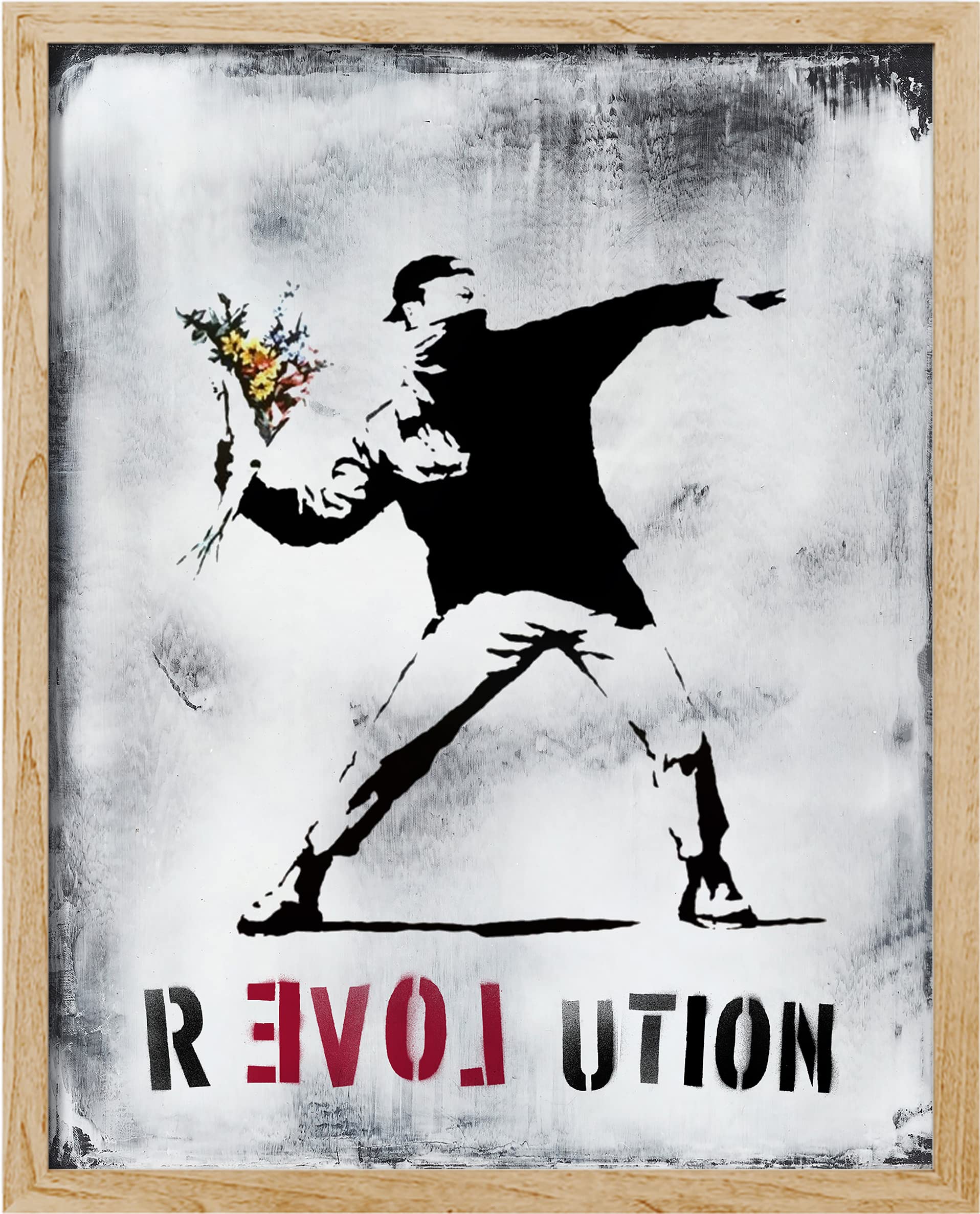 Amazon.com: SIGNWIN Framed The Revolution, Man in Black Throwing