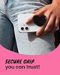 On The Grip Macaron Heart Cellphone Grip (Adhesive Type, Black)