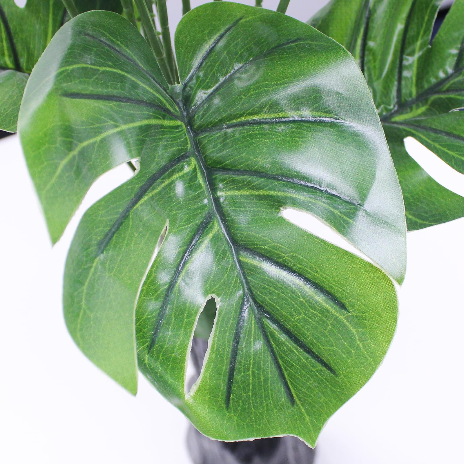 Monstera Plant Decor - 3ft Faux Indoor Plant -6 Monstera Plant Decor - 3ft Faux Indoor Plant -6