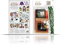 Vista 2 de Kimberbell Kit de adornos de otoño Falling for Autumn - Kit de adornos para manualidades, juego de 29 piezas con vinilo fusible, terciopelo