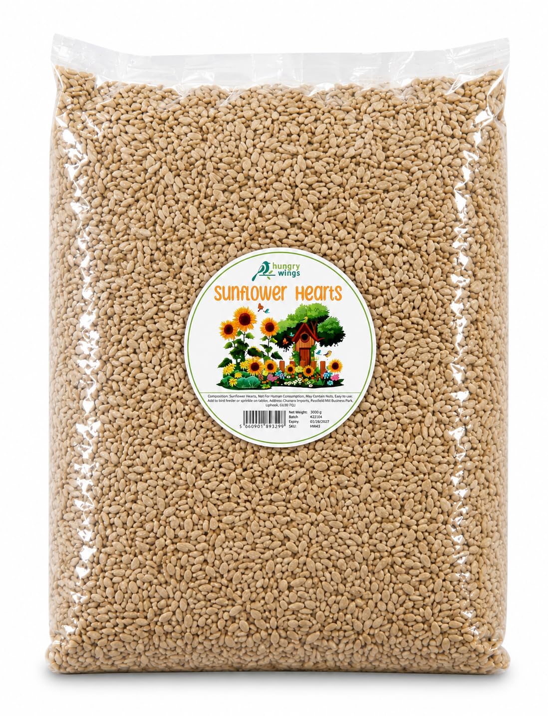Wild Bird Food (3kg, Sunflower Hearts)