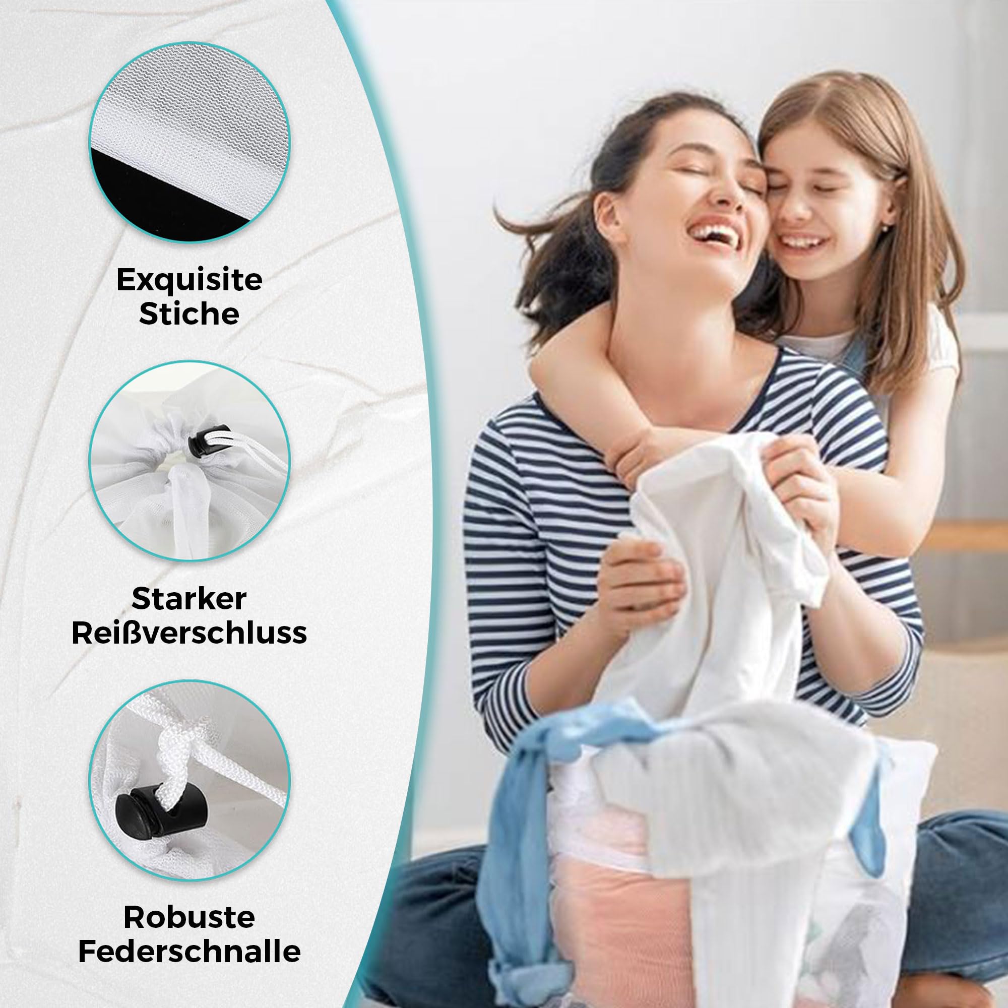 Wasnet, Met Trekkoord Wasnet Wasmachine Herbruikbare Grove Mesh Vuile