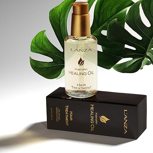 Miniatura 5 de L'ANZA Kit de aceite curativo de queratina para el cabello, champú de queratina brillante, acondicionador y aceite curativo para el cabello con