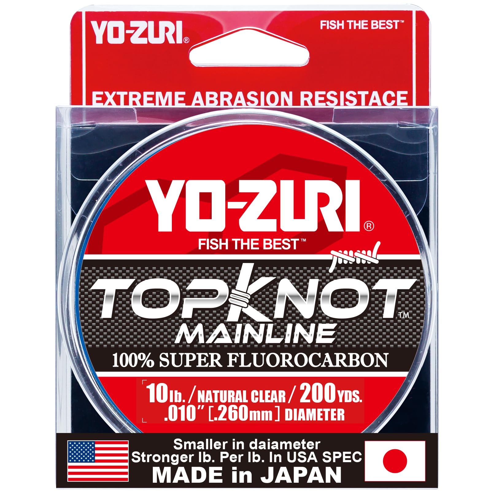 Yo-Zuri Topknot Mainline Natural Clear 200 Yards Fluorocarbon Fishing Line