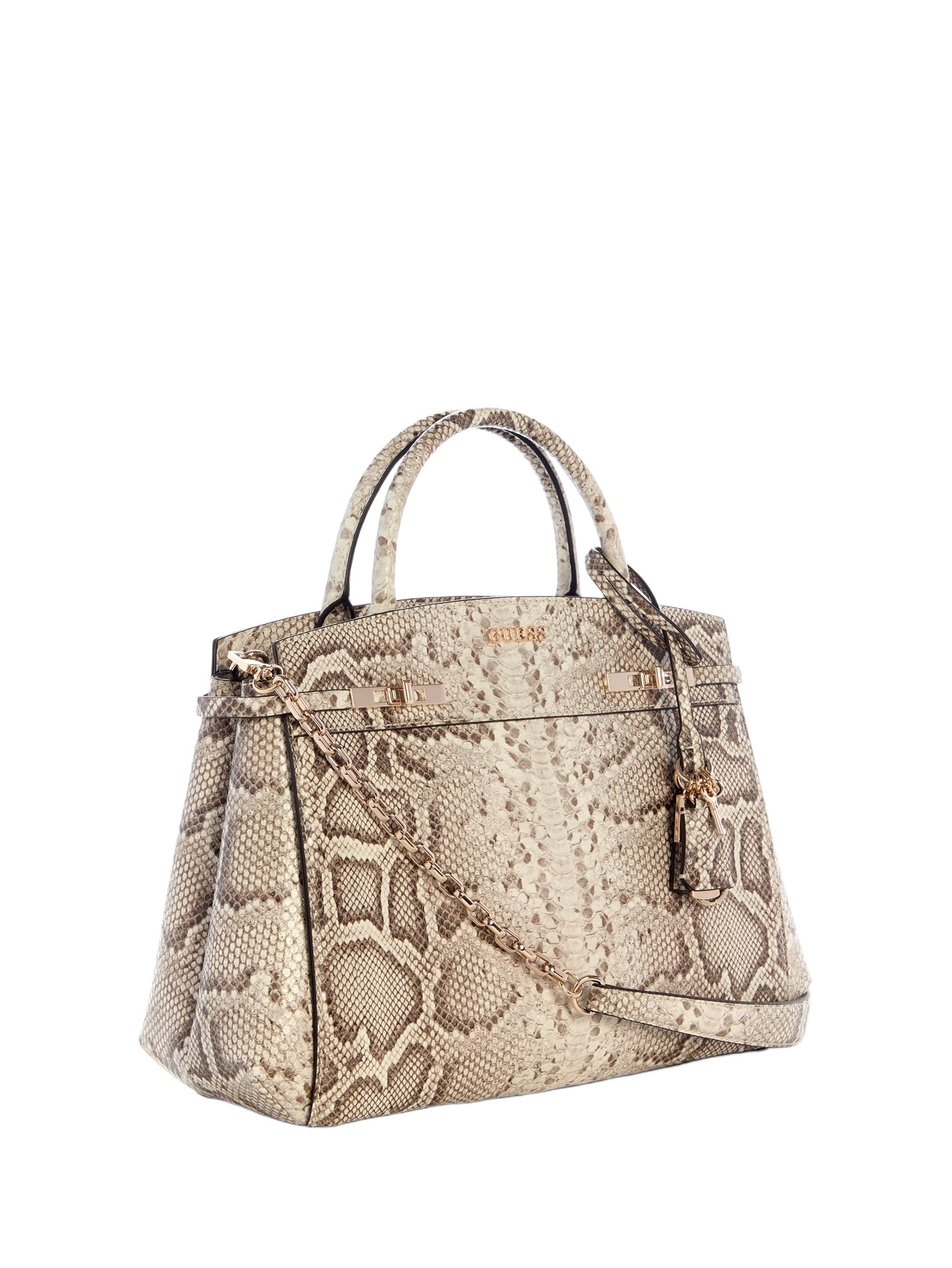 GUESS Melinda Python Satchel