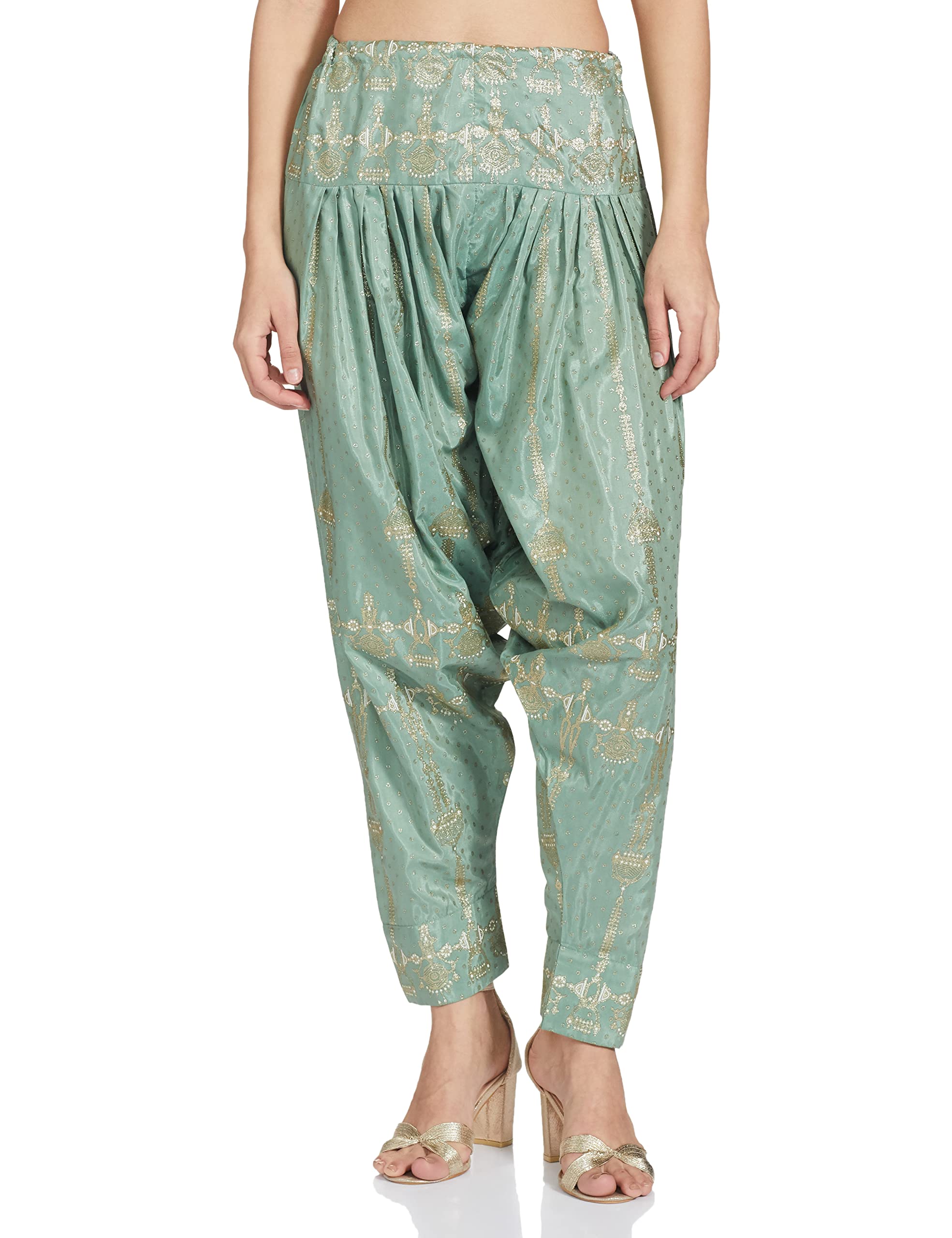 W for WomanGreen Printed Salwar