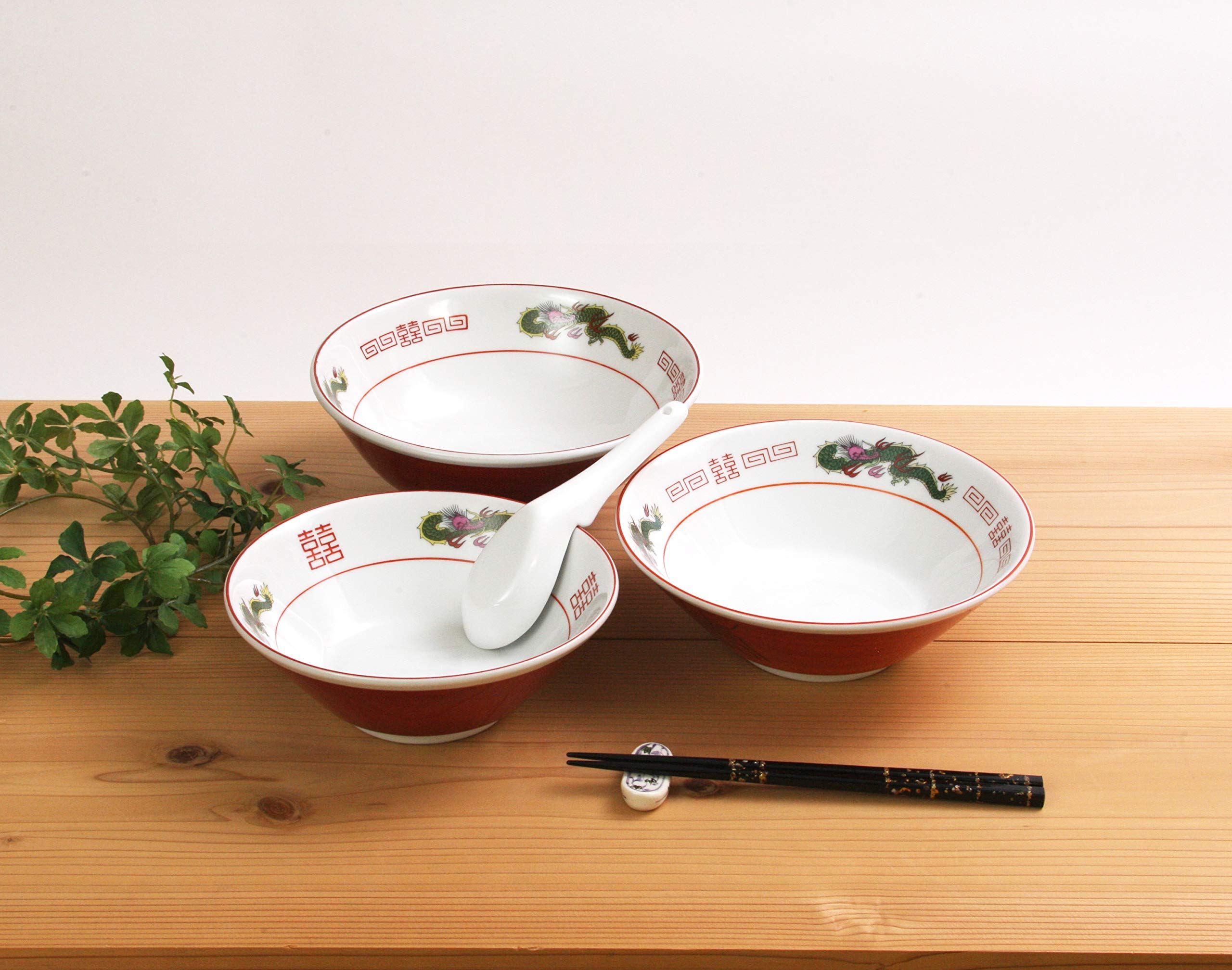 Amazon｜結彩の蔵 赤巻三ツ竜 6.3寸 切立丼 ト682-097｜丼