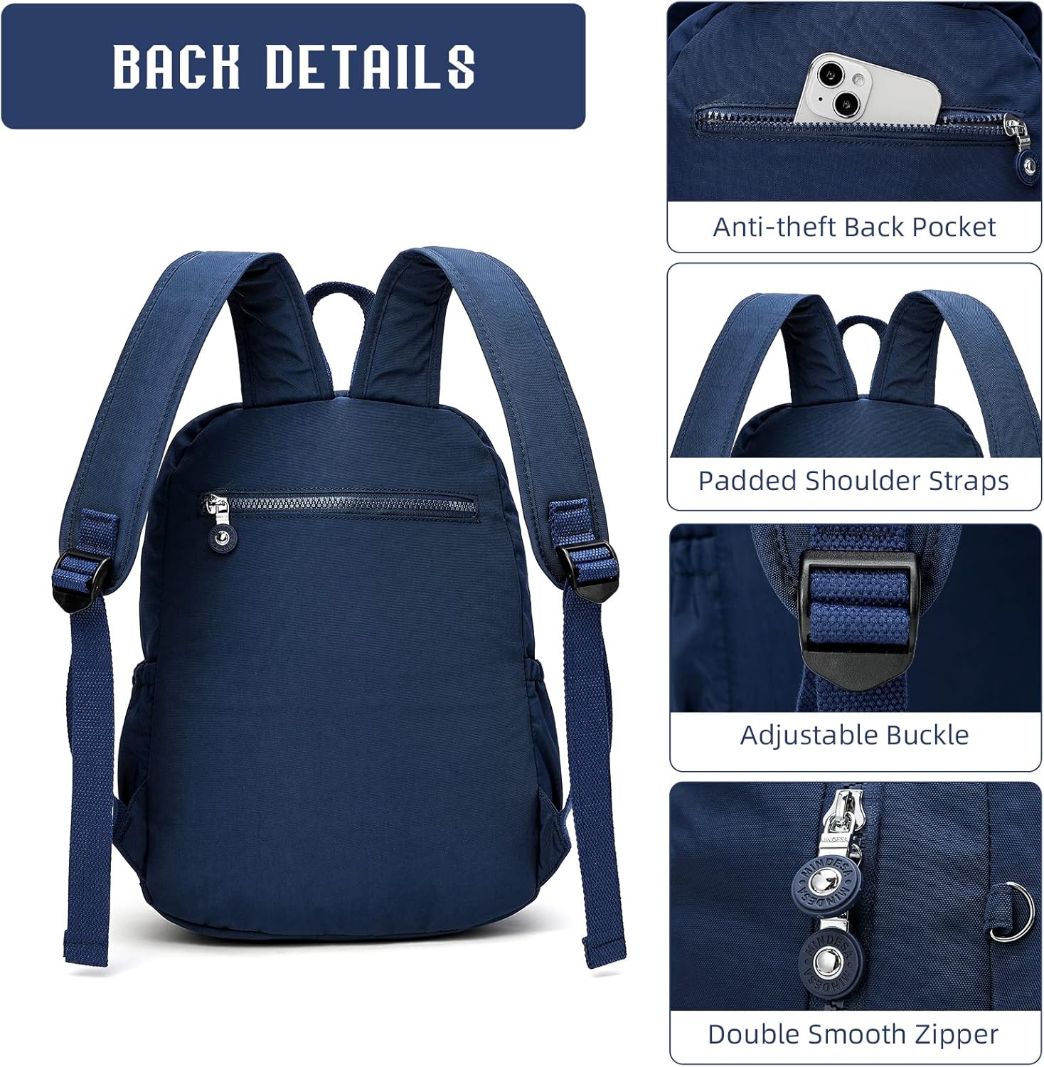 Hiking Waterproof 13" Laptop Backpack Purse for Women and Men,Travel Backpack - Image 5