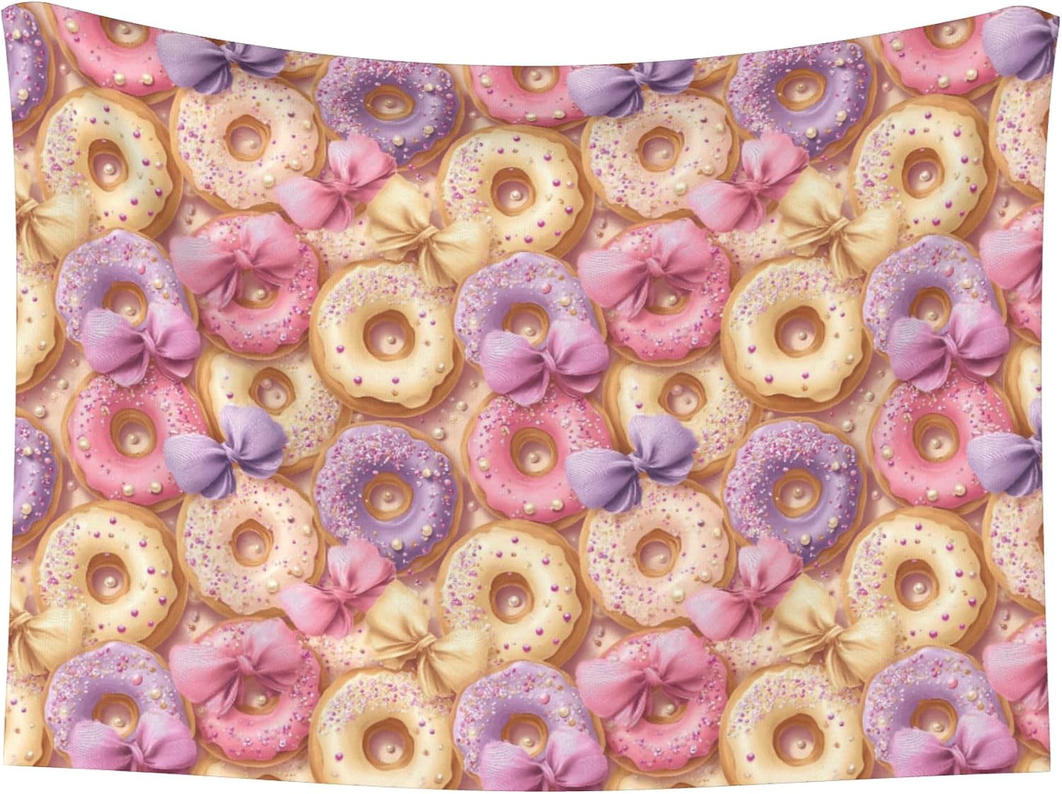 Pet Blanket Cover for Dogs Cats Couch Bed(Donuts Bows,Medium)