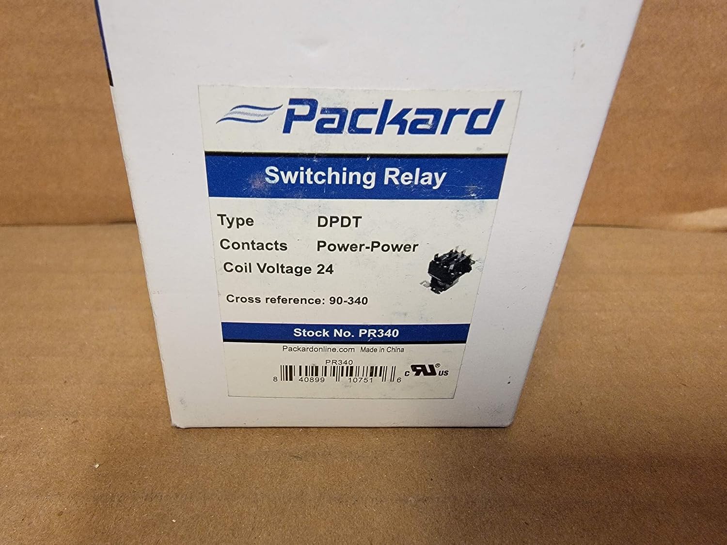 Packard Pr340 Switching Relay Dpdt- 24 Coil Voltage