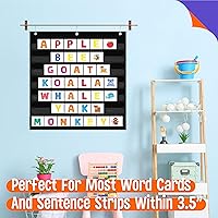 Vista 4 de Tabla de bolsillo para horarios diarios, horario de clases con 7 bolsillos transparentes más 3 ganchos para puerta para aula, hogar, escuela