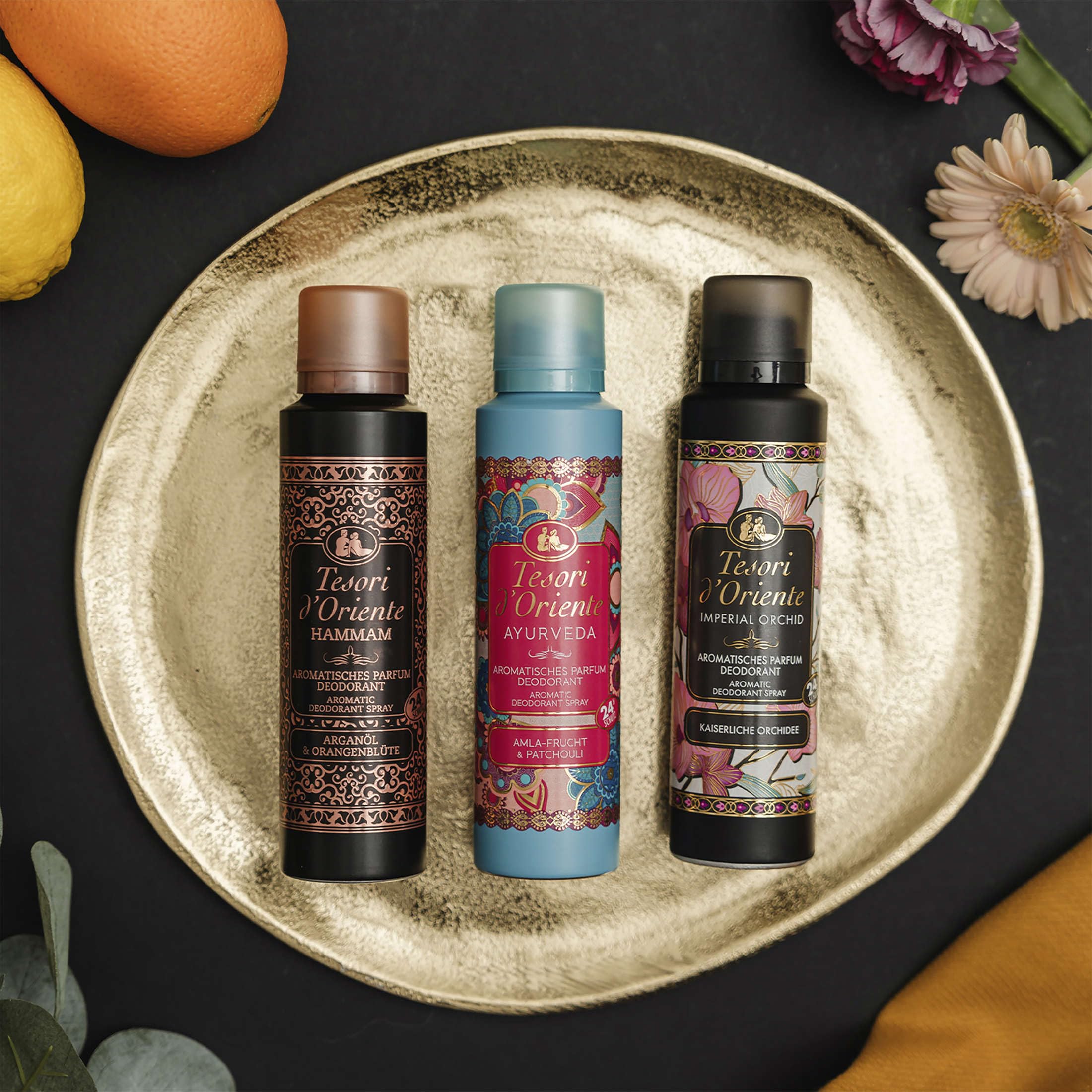 Tesori d'Oriente Aromatisches Parfum Deodorant 'Ayurveda' 6 x 150 ml