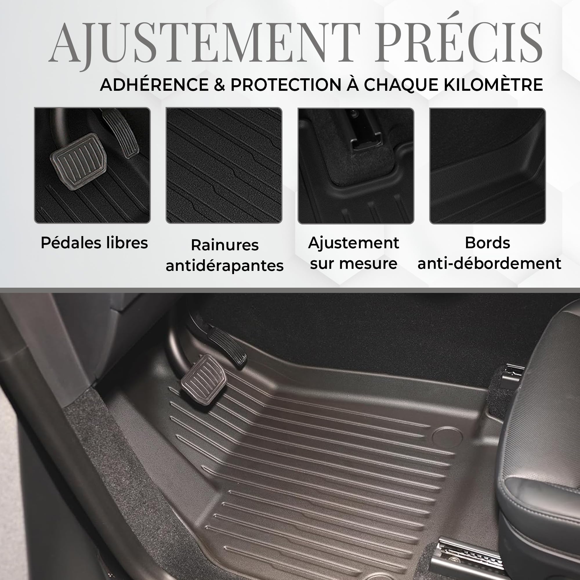 Alfombra TPE Tesla Model Y Juniper 2025 Kit Completo