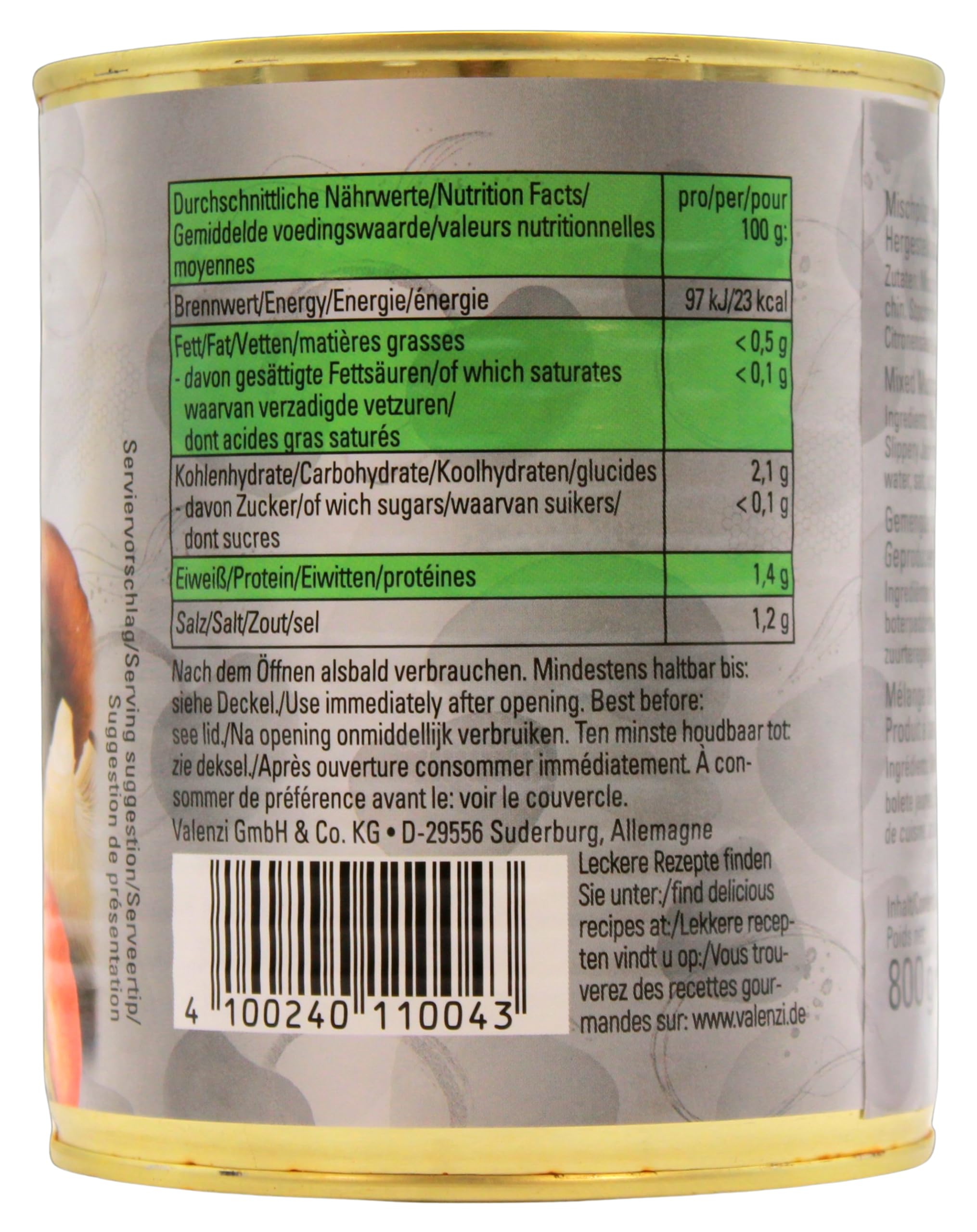 Valenzi feine Pilzmischung, 6er Pack (6 x 455g)