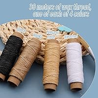 Vista 3 de Kit de encuadernación de libros de 41 piezas, 3 piezas de plegadera de hueso, marcador de papel, herramienta para plegar papel, kit de herramientas