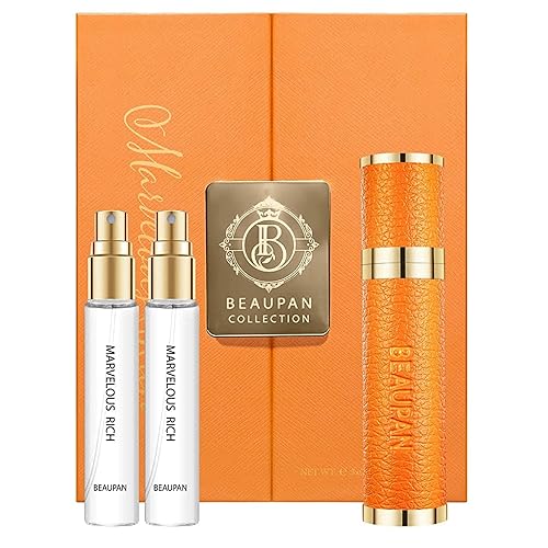 Miniatura 9 de BEAUPAN Perfume en aerosol de mango tamaño viaje conjuntos de perfumes de intuición de lujo para mujeres y hombres de larga duración para viaje, set
