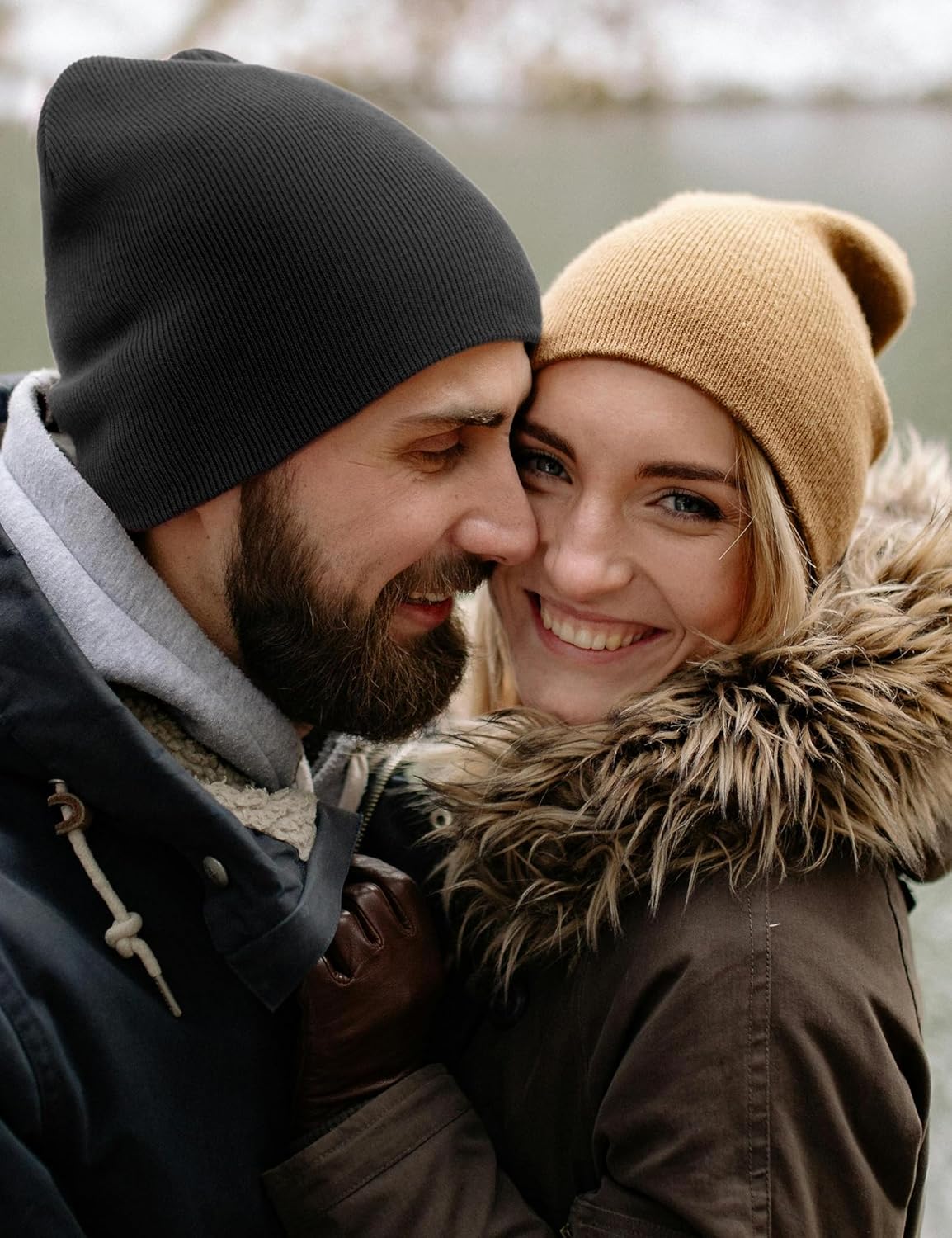 100% Cotton Beanie Hat for Men Women - Soft Unisex Winter Knit Skull Cap, Stretch Fit Fashion Fisherman Beanie - Image 7