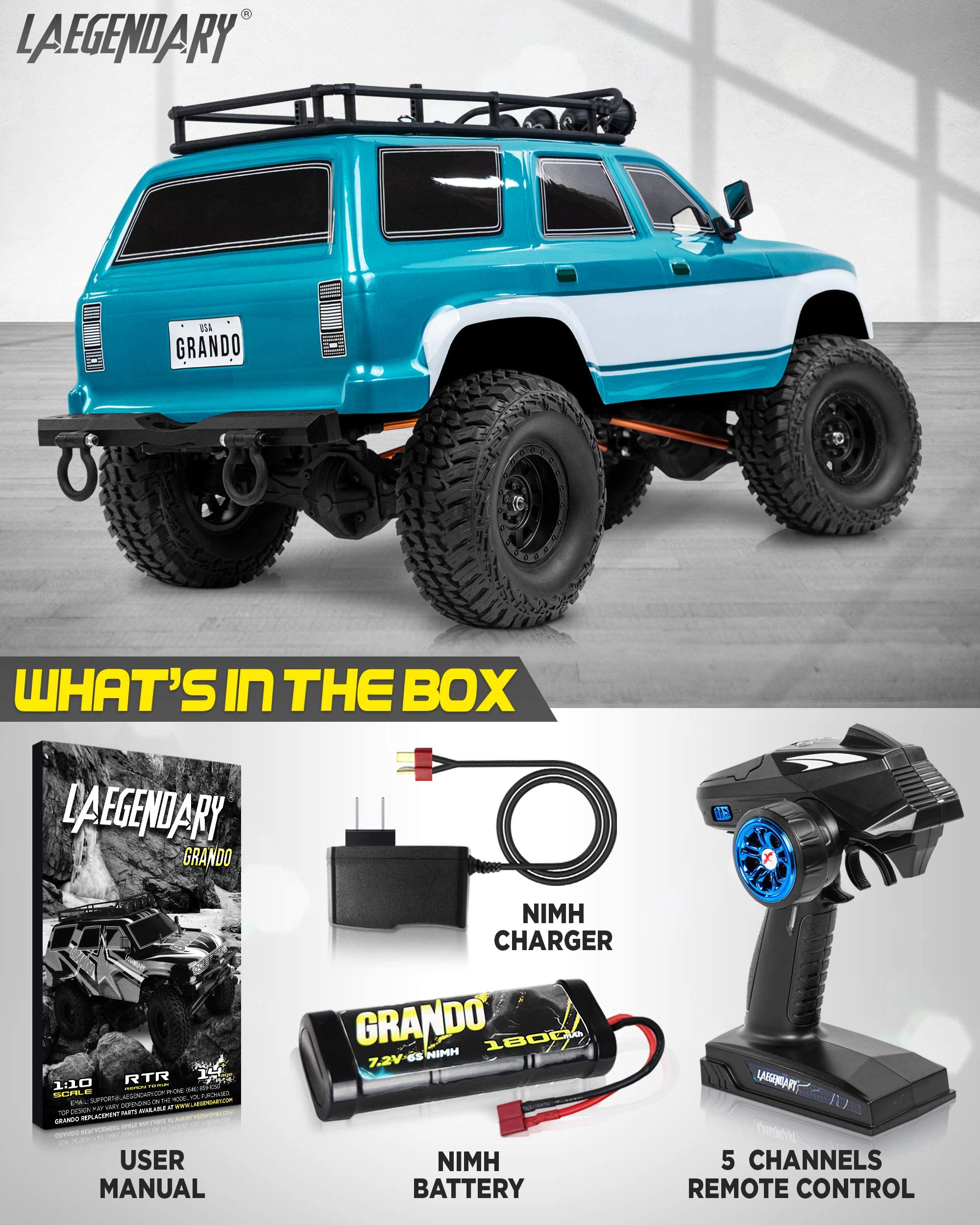 Buy LAEGENDARY RC Crawler 4x4 Offroad Crawler Remote Control Truck