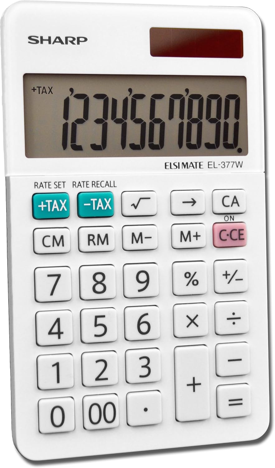 Sharp EL-377WB Business Calculator, White 2.75